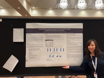 Jessica Ahn and James Avery at the Canadian Psychological Association conference